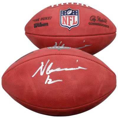 Nico Collins Houston Texans Autographed Fanatics Authentic Duke Full Color Football