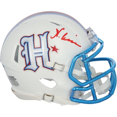Nico Collins Houston Texans Autographed Fanatics Authentic Riddell Rivalry Speed Mini Helmet