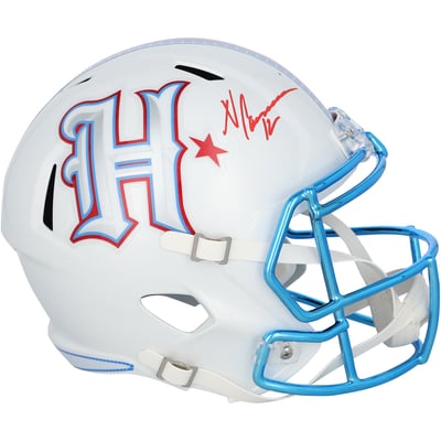 Nico Collins Houston Texans Autographed Fanatics Authentic Riddell Rivalry Speed Replica Helmet