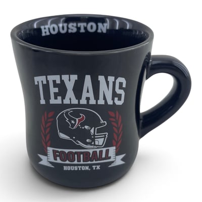 Houston Texans Pegasus 11oz. Helmet Crest Wordmark Ceramic Mug