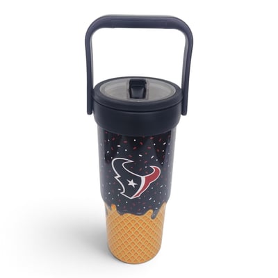 Houston Texans Pegasus 32oz. Ice Cream Logo Cone Stainless Steel ProCarry Tumbler