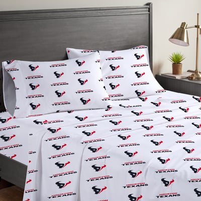 Houston Texans Pegasus Four-Piece Queen Sheet Set