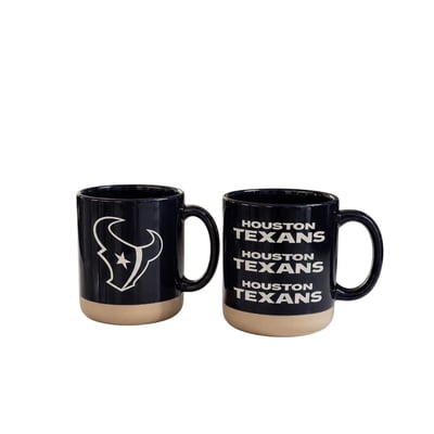 Houston Texans Pegasus Two-Piece 14oz. Echo Logo Ceramic Mug Set
