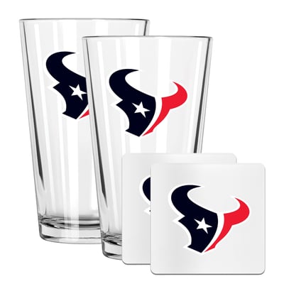 Houston Texans The Memory Company 16oz. Pint Glass and Coaster Set