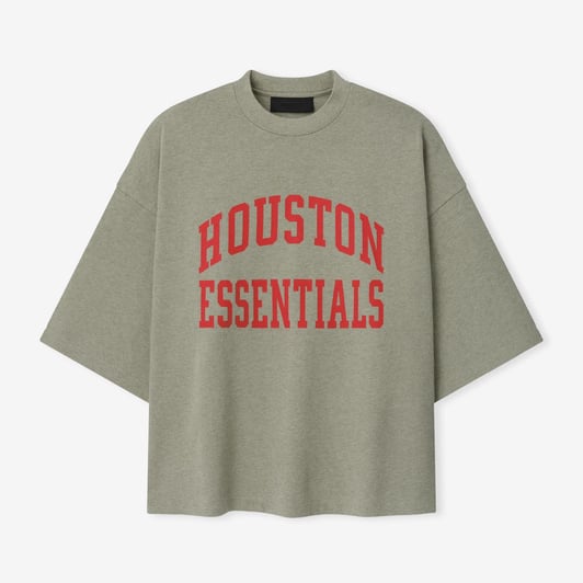 Houston Texans Fear of God x NFL Unisex Merch T-Shirt - Heather Gray
