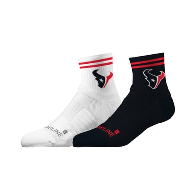 Houston Texans Strideline Unisex Half Calf Socks Two-Pack Set
