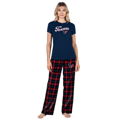  Houston Texans Concepts Sport Women's Highland Sleep Set - Navy