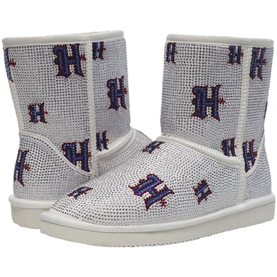  Houston Texans FABGATING by Cuce Women's Logo Pull on Ankle Boots - White