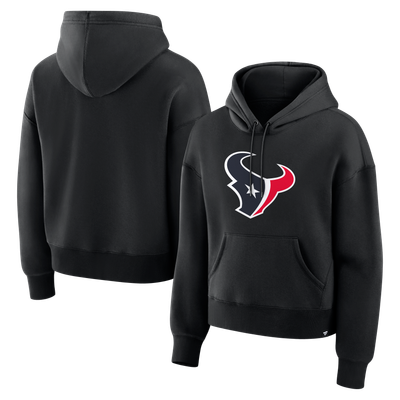 Houston Texans Fanatics Women's Relaxed High Hip Essential Legacy Hoodie - Black