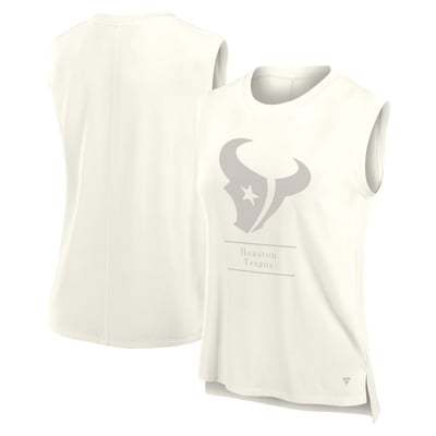 Houston Texans Fanatics Women's Studio Embrace Tank Top - Cream