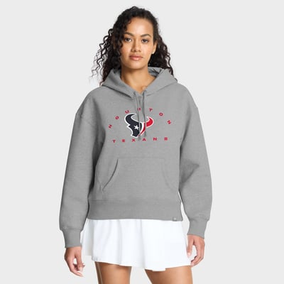 Houston Texans Fanatics Women's Eligible Receiver Legacy Pullover Hoodie - Heather Gray
