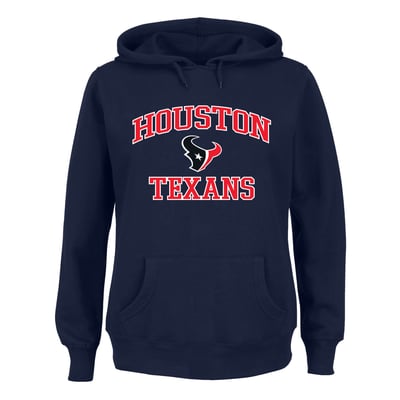 Houston Texans Fanatics Women's Plus Size Heart & Soul Hoodie - Navy