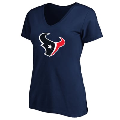 Houston Texans Fanatics Women's Plus Size V-Neck T-Shirt - Navy