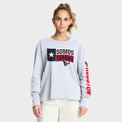 Houston Texans Fanatics Women's Hometown Legacy Long Sleeve T-Shirt - White