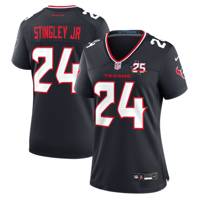 Derek Stingley Jr. Houston Texans Nike Women's  25th Season Game Jersey - Navy