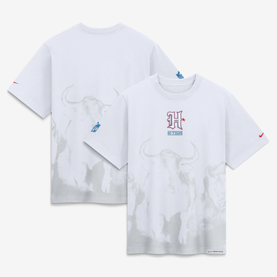  Houston Texans Nike Women's 2026 Rivalries Collection Loose Fit Boyfriend T-Shirt - White