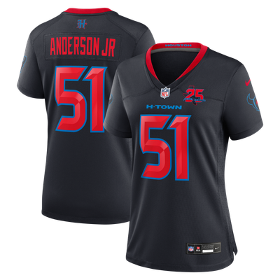 Will Anderson Jr. Houston Texans Nike Women's Alternate 2 25th Season Game Jersey - Navy
