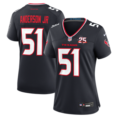 Will Anderson Jr. Houston Texans Nike Women's Team 25th Season Game Jersey - Navy
