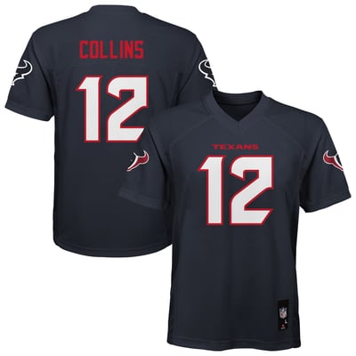 Nico Collins Houston Texans Youth Replica Jersey - Navy