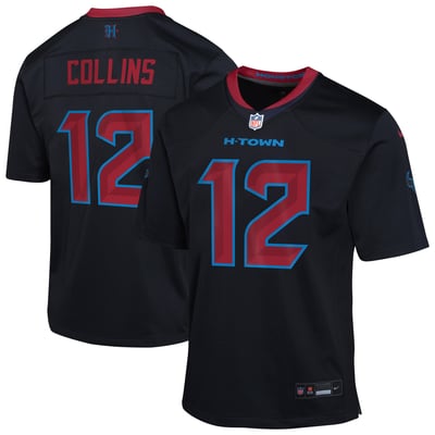 Nico Collins Houston Texans Nike Youth Alternate Game Jersey - Navy