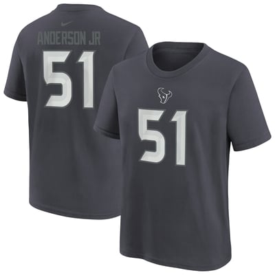 Will Anderson Jr. Houston Texans Nike Youth Name & Number T-Shirt - Anthracite
