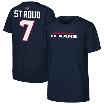 C.J. Stroud Houston Texans Outerstuff Youth Name & Number T-Shirt - Navy