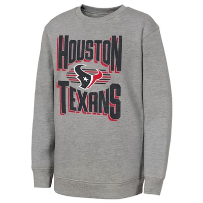 Houston Texans Outerstuff Youth Jet Stream Sweatshirt - Gray