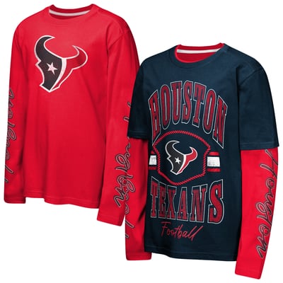 Houston Texans Outerstuff Youth Motion Combo Set - Navy/Red