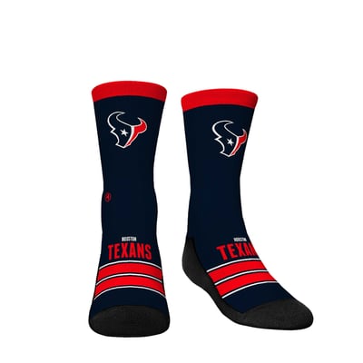  Houston Texans Rock Em Youth Gametime Stripe Crew Socks - Navy