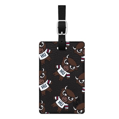 Howard Bison Mascot Tokyodachi Bag Tag - Black