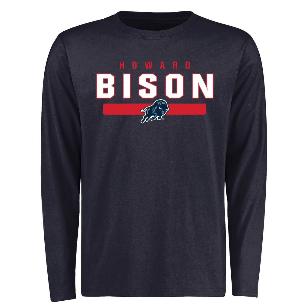 Howard Bison Team Strong Long Sleeve T-Shirt - Navy