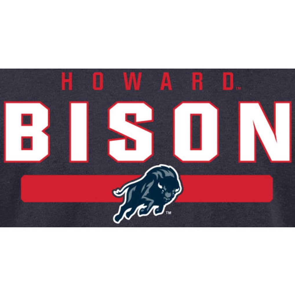 Howard Bison Team Strong Long Sleeve T-Shirt - Navy