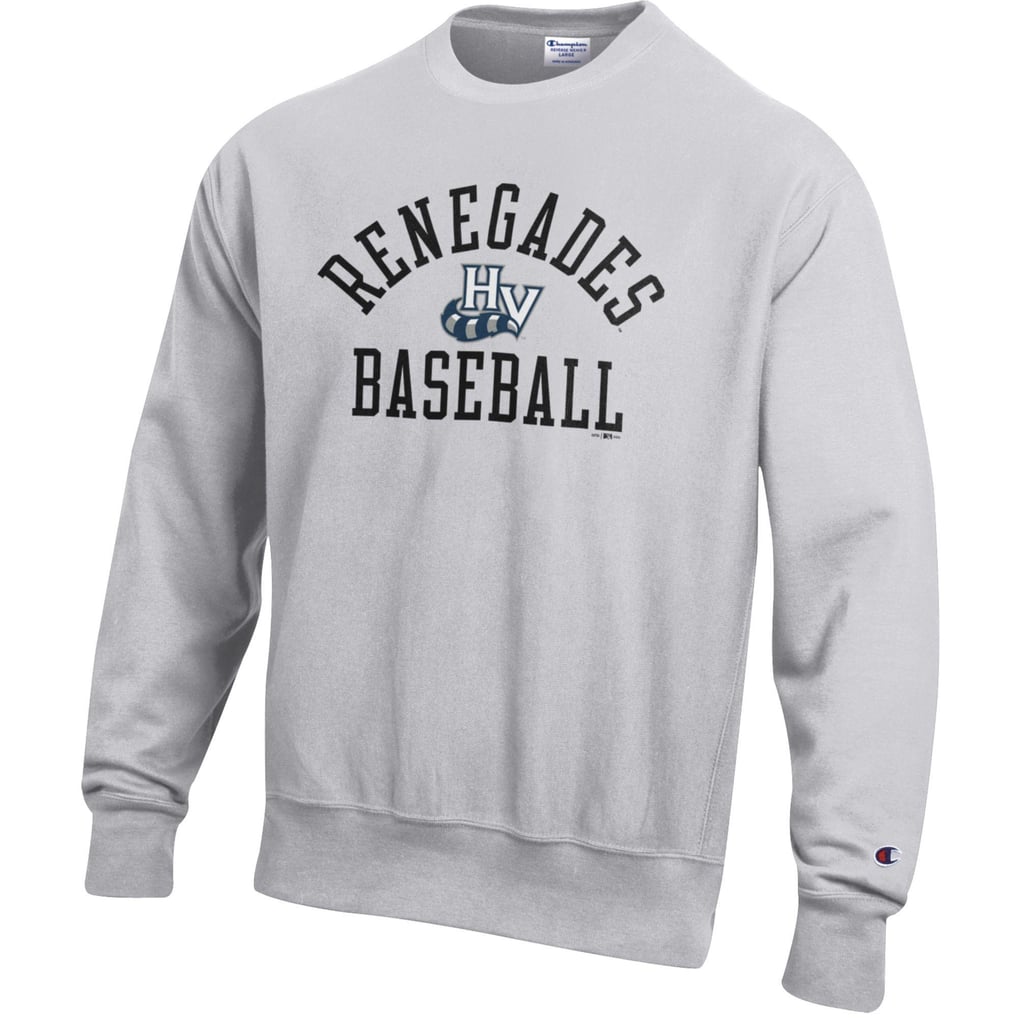 Hudson Valley Renegades Champion Baseball Reverse Weave Pullover Sweatshirt - Gray