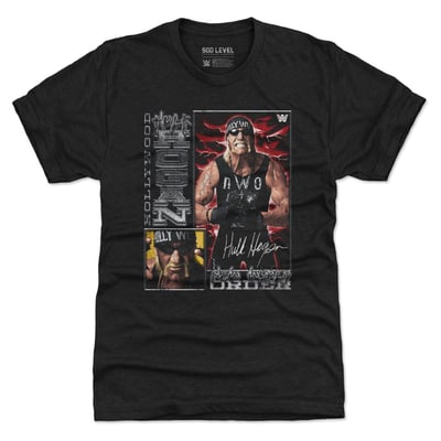Hulk Hogan 500 Level nWo Vintage Card Premium Tri-Blend T-Shirt - Black