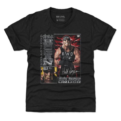Hulk Hogan 500 Level Youth nWo Vintage Card T-Shirt - Black