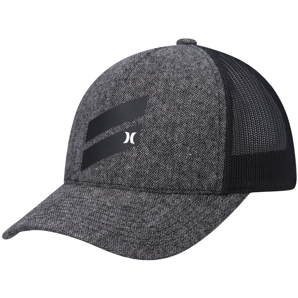 Hurley Icon Slash Trucker Snapback Hat - Heathered Black
