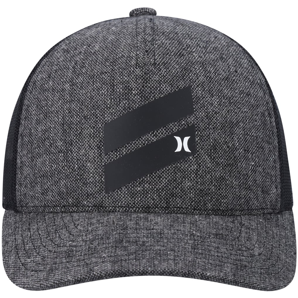 Hurley Icon Slash Trucker Snapback Hat - Heathered Black
