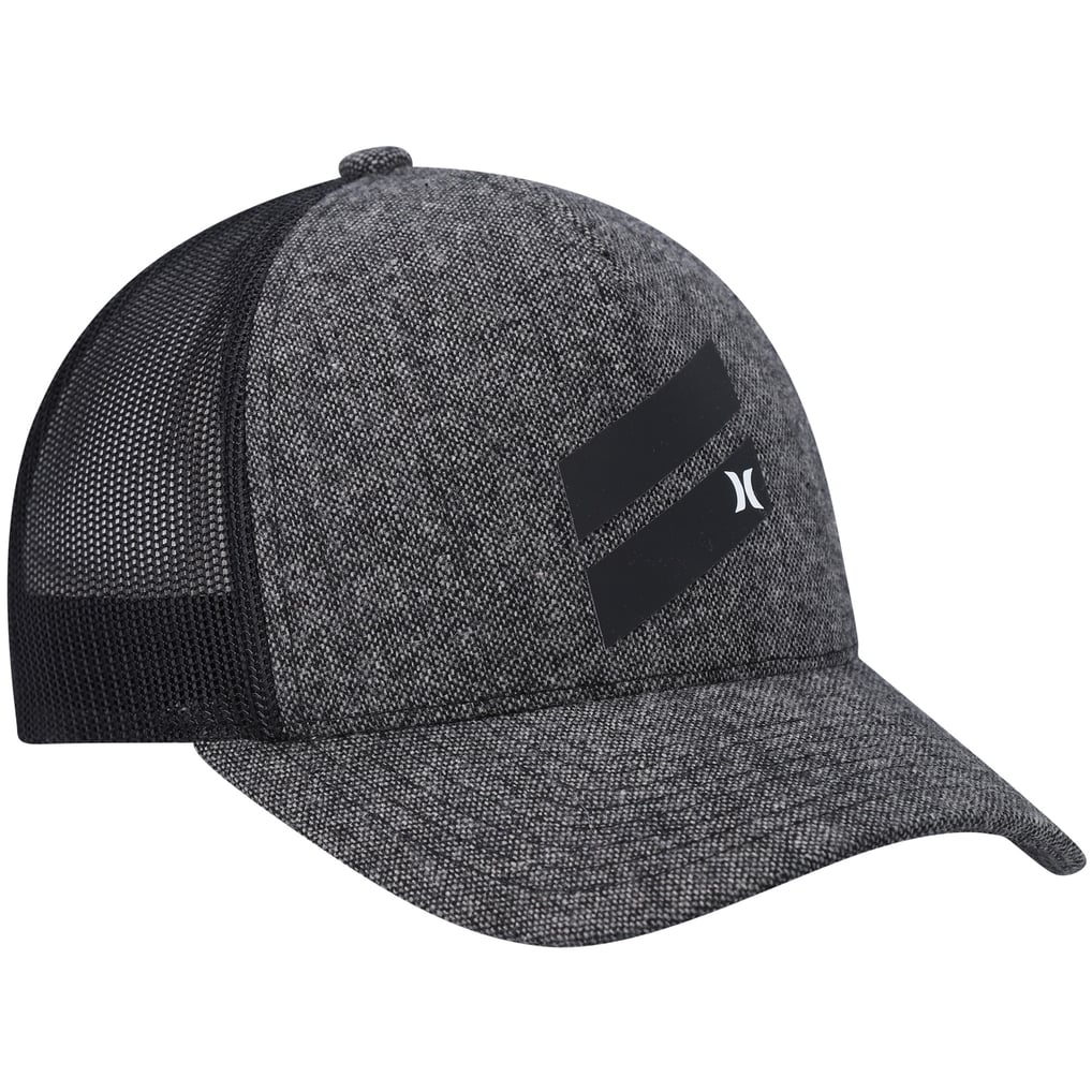 Hurley Icon Slash Trucker Snapback Hat - Heathered Black