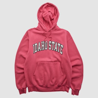Idaho State Bengals Champion 2000s Hooded Pullover Sweatshirt - Pink - M by Fanatics Real Vintage