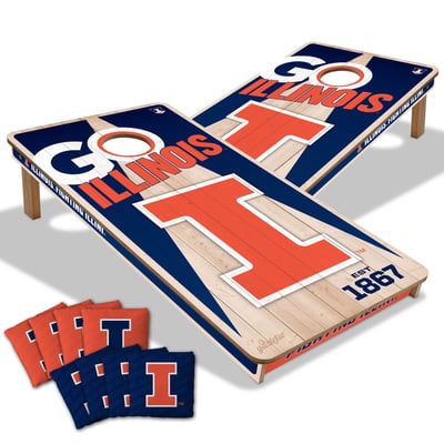 Illinois Fighting Illini Fanpoint 2' x 4' Cornhole Game with Bags
