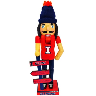 Illinois Fighting Illini 12" Mascot Nutcracker
