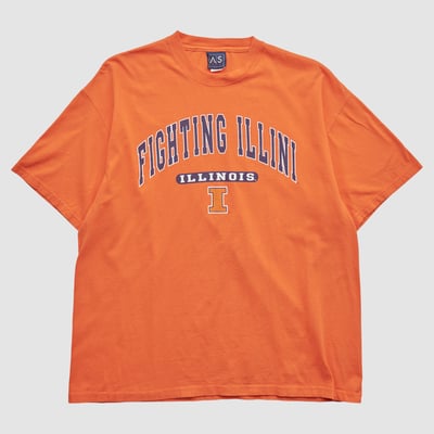 Illinois Fighting Illini AS Sports 2000s T-shirt - Orange - XL by Fanatics Real Vintage