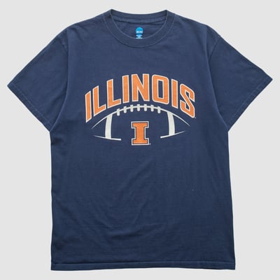 Illinois Fighting Illini NCAA 2010s T-shirt - Navy - M by Fanatics Real Vintage
