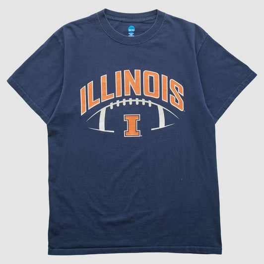 Illinois Fighting Illini NCAA 2010s T-shirt - Navy - M by Fanatics Real Vintage