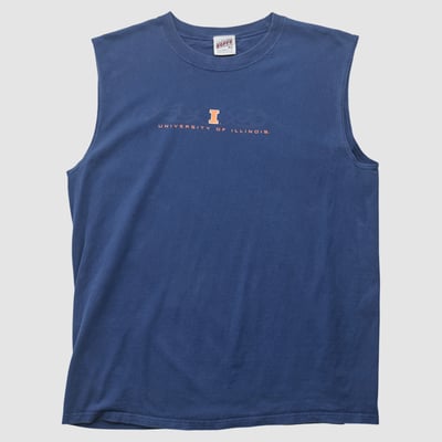 Illinois Fighting Illini Soffe 2000s Tank - Navy - L by Fanatics Real Vintage