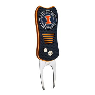 Illinois Fighting Illini Switchblade Divot Tool With Magnetic Ball Marker