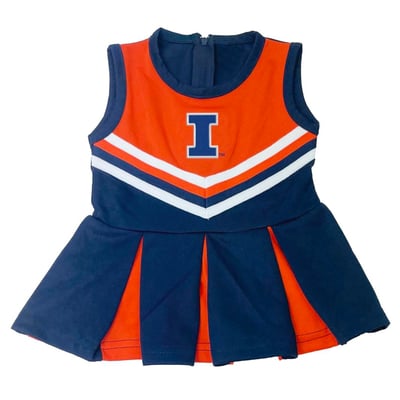  Little King Illinois Fighting Illini Infant Navy Cheer Jumper