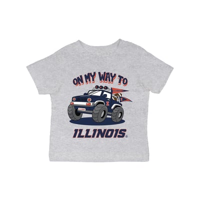 Illinois Fighting Illini Vive La Fete Infant On My Way T-Shirt - Gray