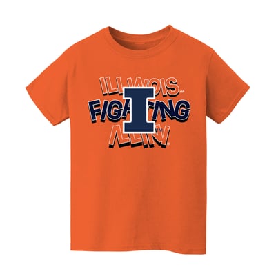 Illinois Fighting Illini Vive La Fete Infant Mascot & Name T-Shirt - Orange