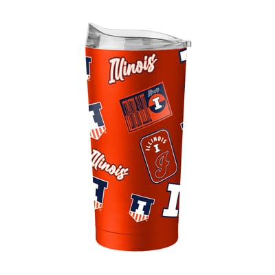 Illinois Fighting Illini Logo Brands 20oz. Dreamweave Powder Coat Tumbler